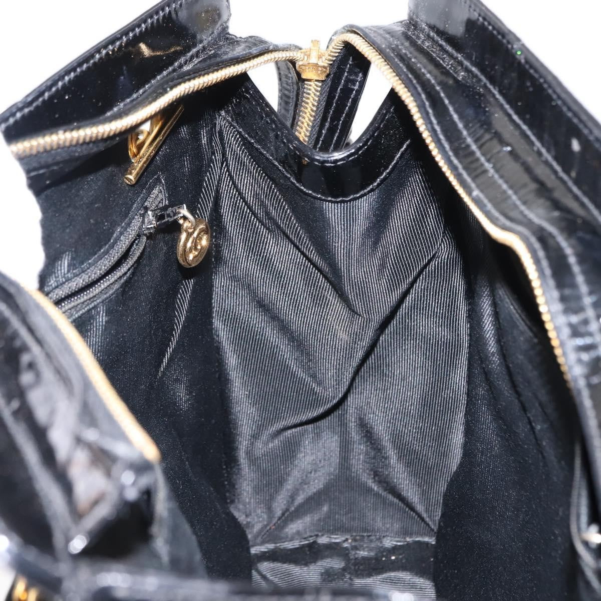 Chanel Vintage Timeless Zip Tote Patent Leather, BLACK, PATENT_LEATHER, Tote bag