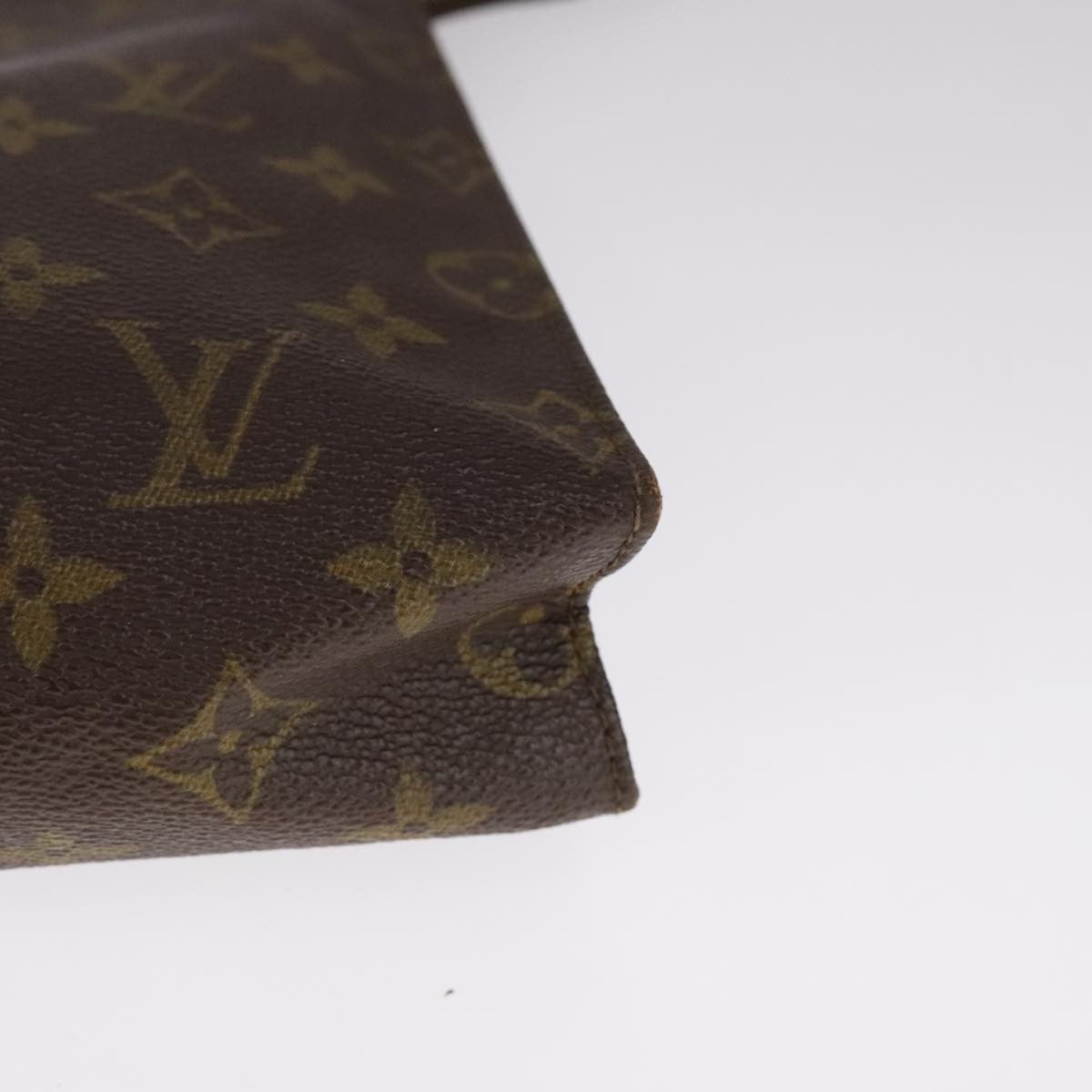 Louis Vuitton Pochette Voyage Monogram Eclipse Canvas, BROWN, CANVAS, Clutche & pouche