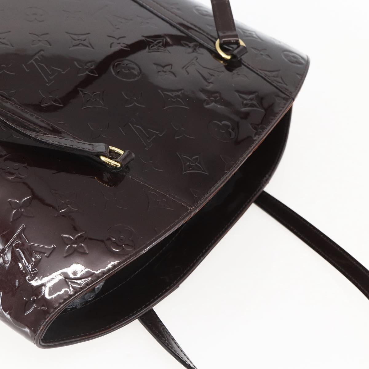 Louis Vuitton Avalon Handbag Monogram Vernis, PURPLE, PATENT_LEATHER, Handbag