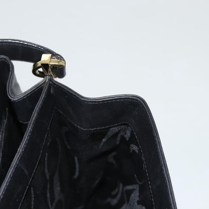 Salvatore Ferragamo Flap Handbag Leather, BLACK, LEATHER, Handbag