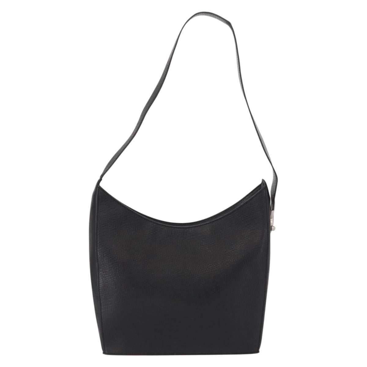 Loewe Vintage Shoulder Bag Leather, BLACK, LEATHER, Shoulder bag