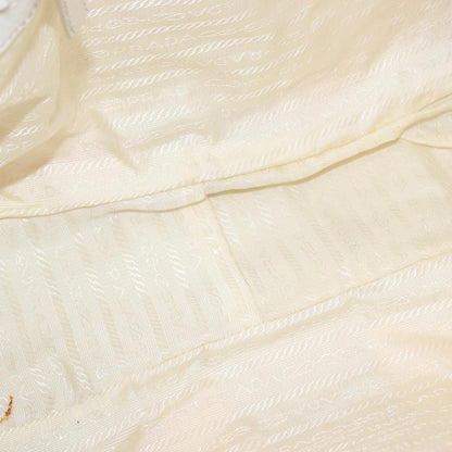 Prada Re-Edition 2002 Moon Handle Bag Re-Nylon and Leather, WHITE, NYLON, Shoulder bag