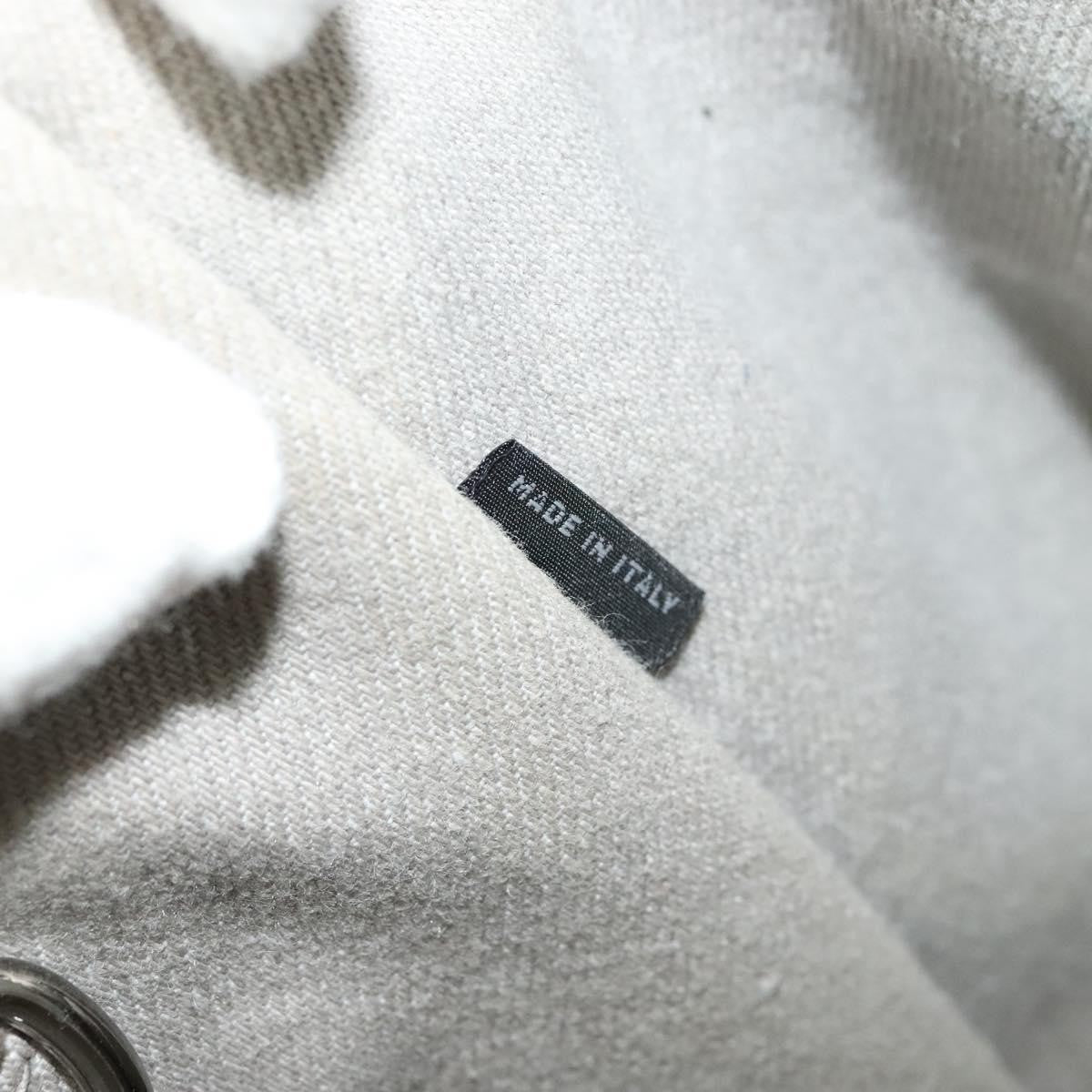 Prada Canapa Convertible Tote Rhinestone Embellished Denim, GRAY, CANVAS, Handbag