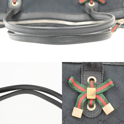 Gucci Princy Tote GG Canvas, BLACK, CANVAS, Tote bag