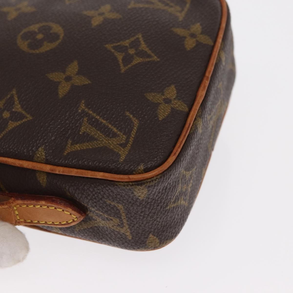Louis Vuitton Danube Handbag Monogram Canvas, BROWN, CANVAS, Shoulder bag