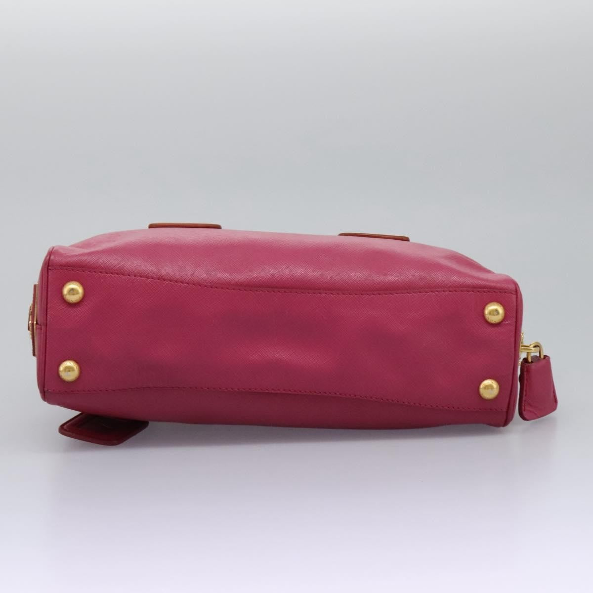 Prada Vintage Bauletto Bag Leather, PINK, LEATHER, Handbag