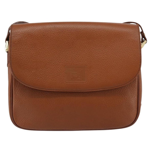 Burberry Vintage Shoulder Bag Leather, BROWN, LEATHER, Shoulder bag