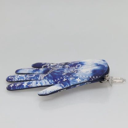 Louis Vuitton Key Pouch Bandana Monogram, BLUE, CANVAS, Wallets