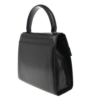 Salvatore Ferragamo Vala Handbag Leather, BLACK, LEATHER, Handbag