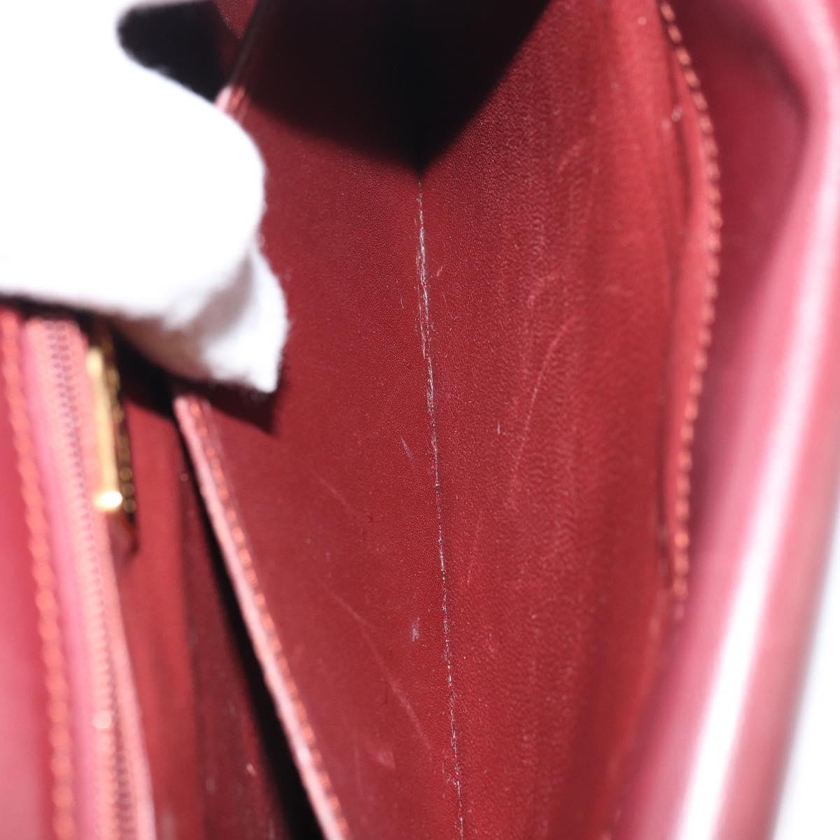 cartier Must de Cartier Shoulder Bag Leather, BURGUNDY, LEATHER, Shoulder bag