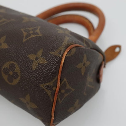 Louis Vuitton Speedy Mini HL Handbag Monogram Canvas, BROWN, CANVAS, Handbag