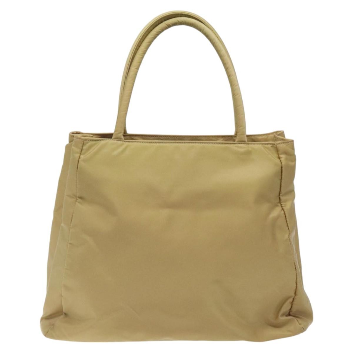 Prada Vintage Tote Tessuto, BEIGE, NYLON, Tote bag