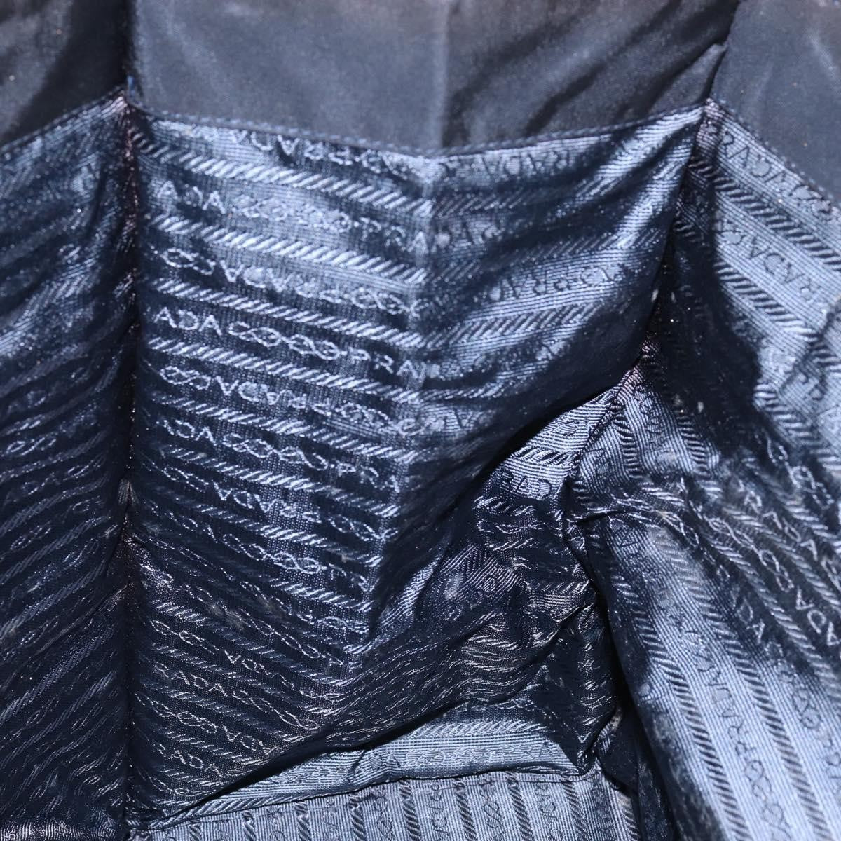 Prada Metal Handles Tote Tessuto, BLACK, NYLON, Tote bag