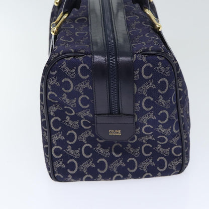 Celine C Sulky Boston bag Canvas, NAVY, CANVAS, Travel bag
