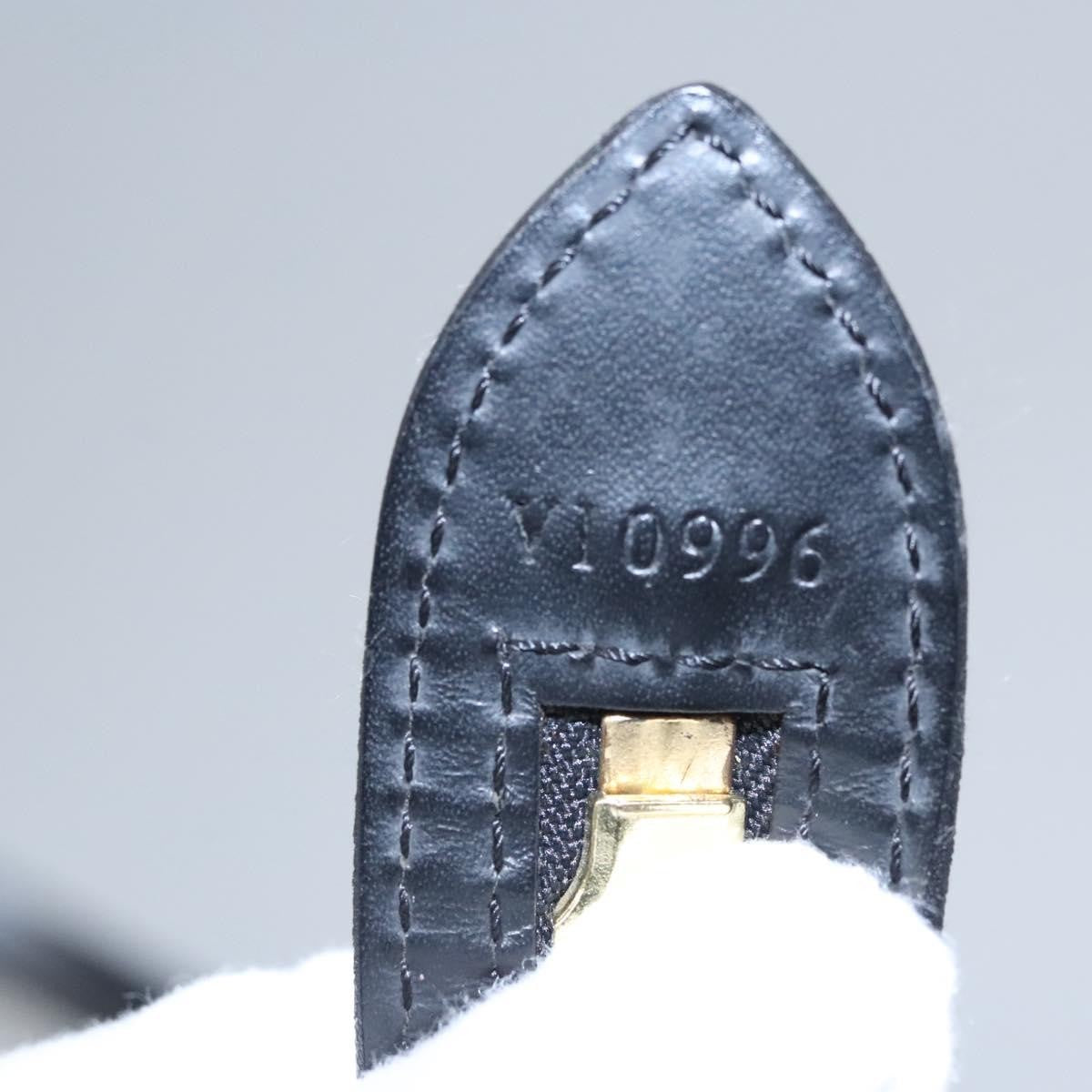 Louis Vuitton Saint Jacques Handbag Epi Leather, BLACK, LEATHER, Handbag