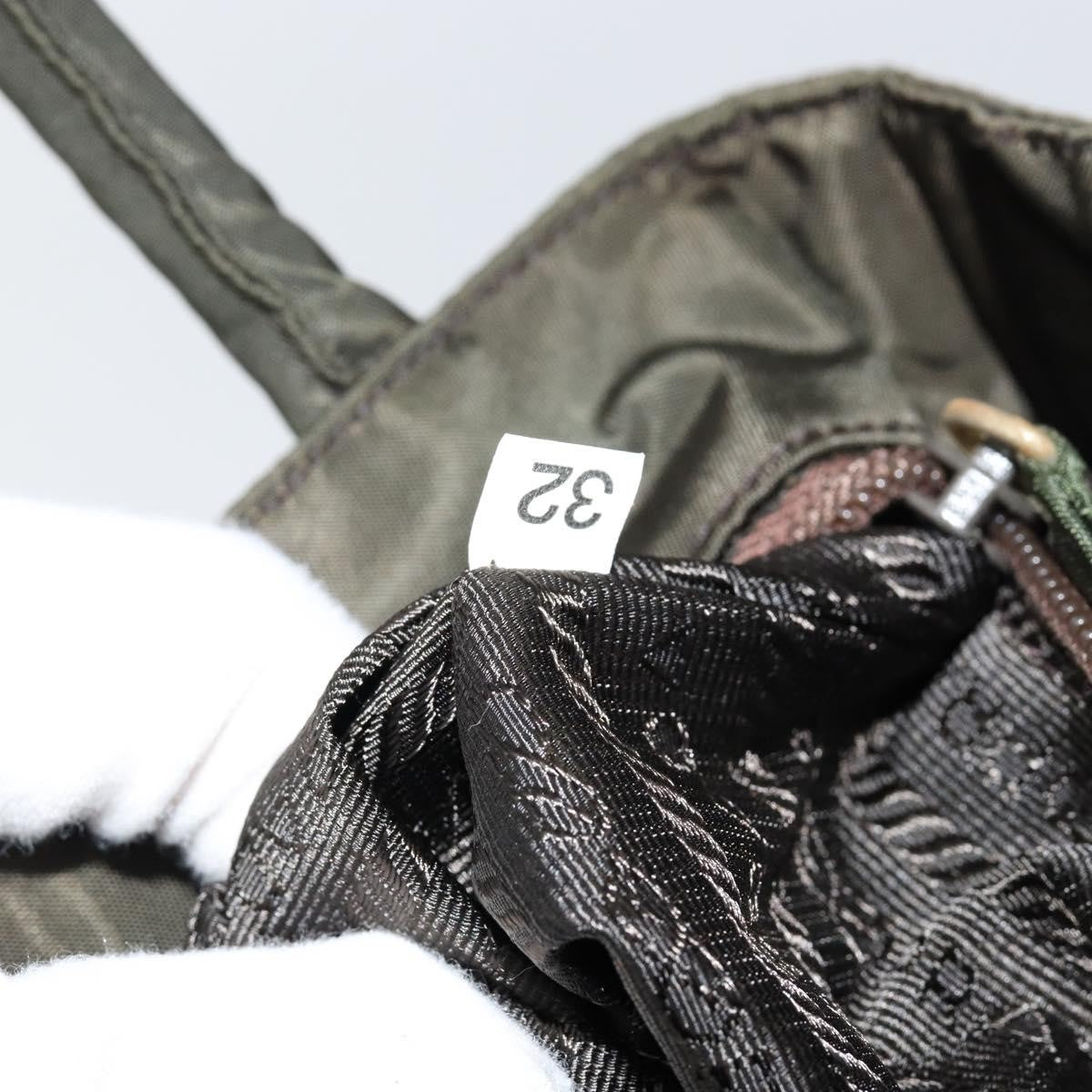 Prada Vintage Zip Tote Tessuto, KHAKI, NYLON, Tote bag