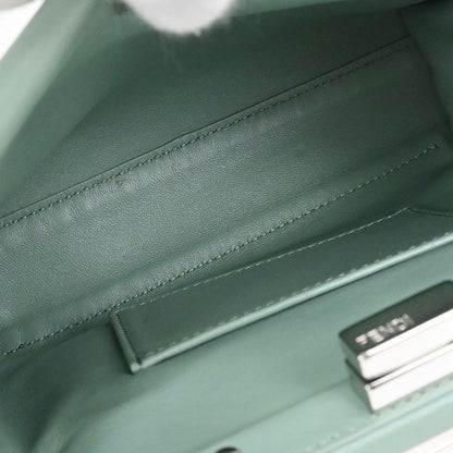 Fendi Peekaboo Bag Leather, Green, Leather, Handbag