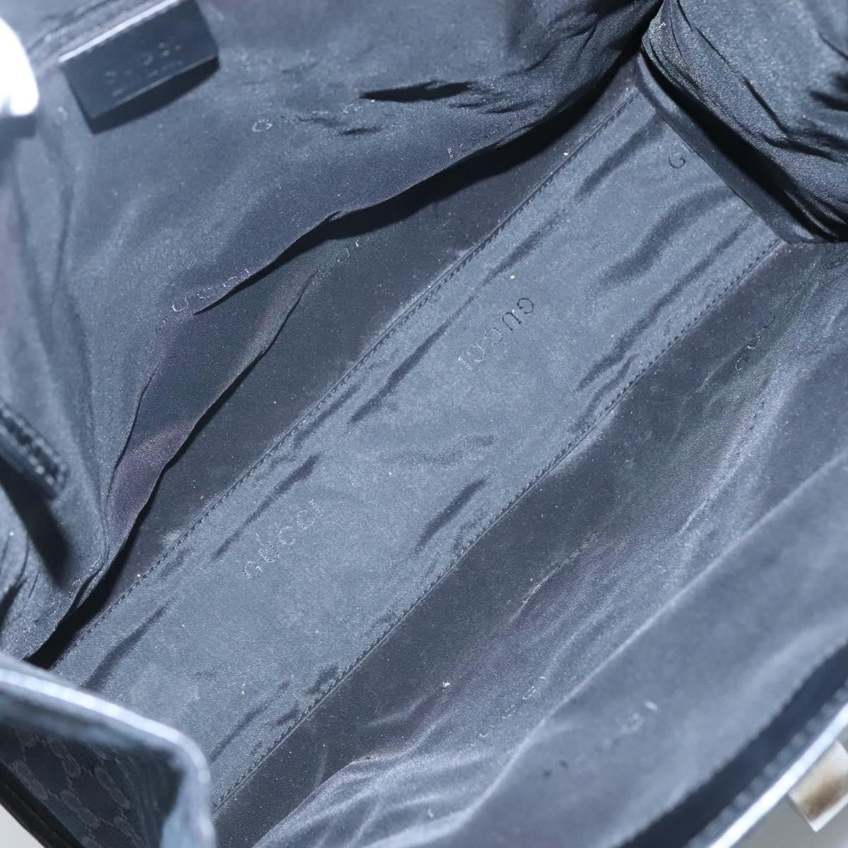 "Gucci Vintage Jackie Tote Canvas, Leather", BLACK, CANVAS, Tote bag