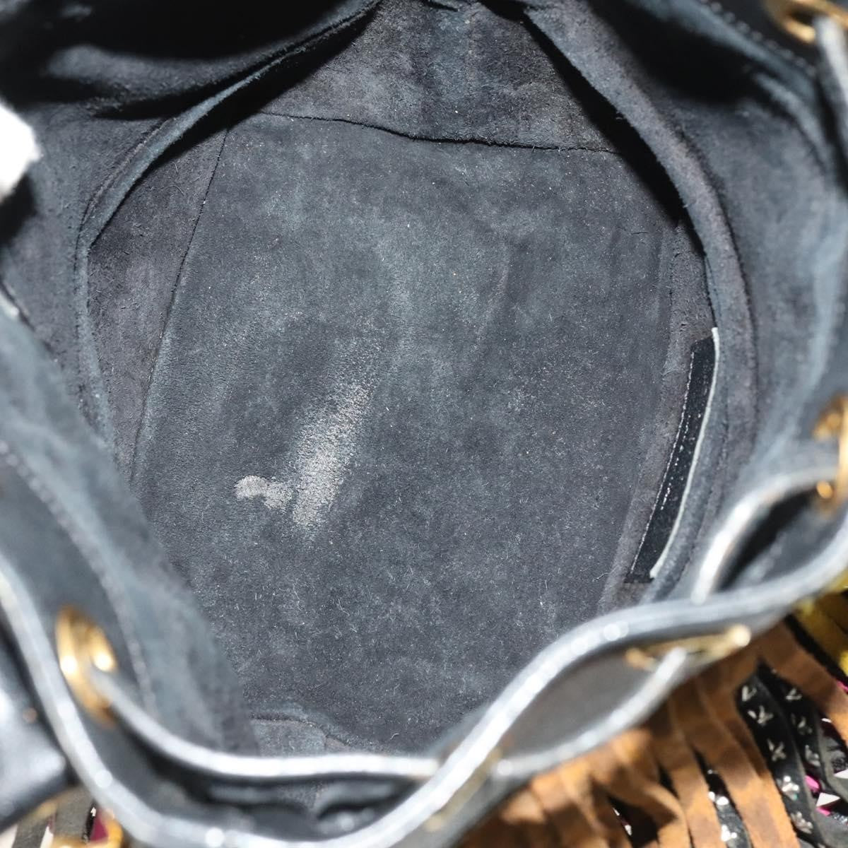 Saint Laurent Fringe Emmanuelle Bucket Bag Leather, MULTICOLOUR, LEATHER, Handbag