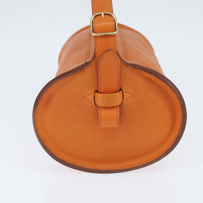 Hermes Sac Doremi Bag Leather, ORANGE, LEATHER, Shoulder bag