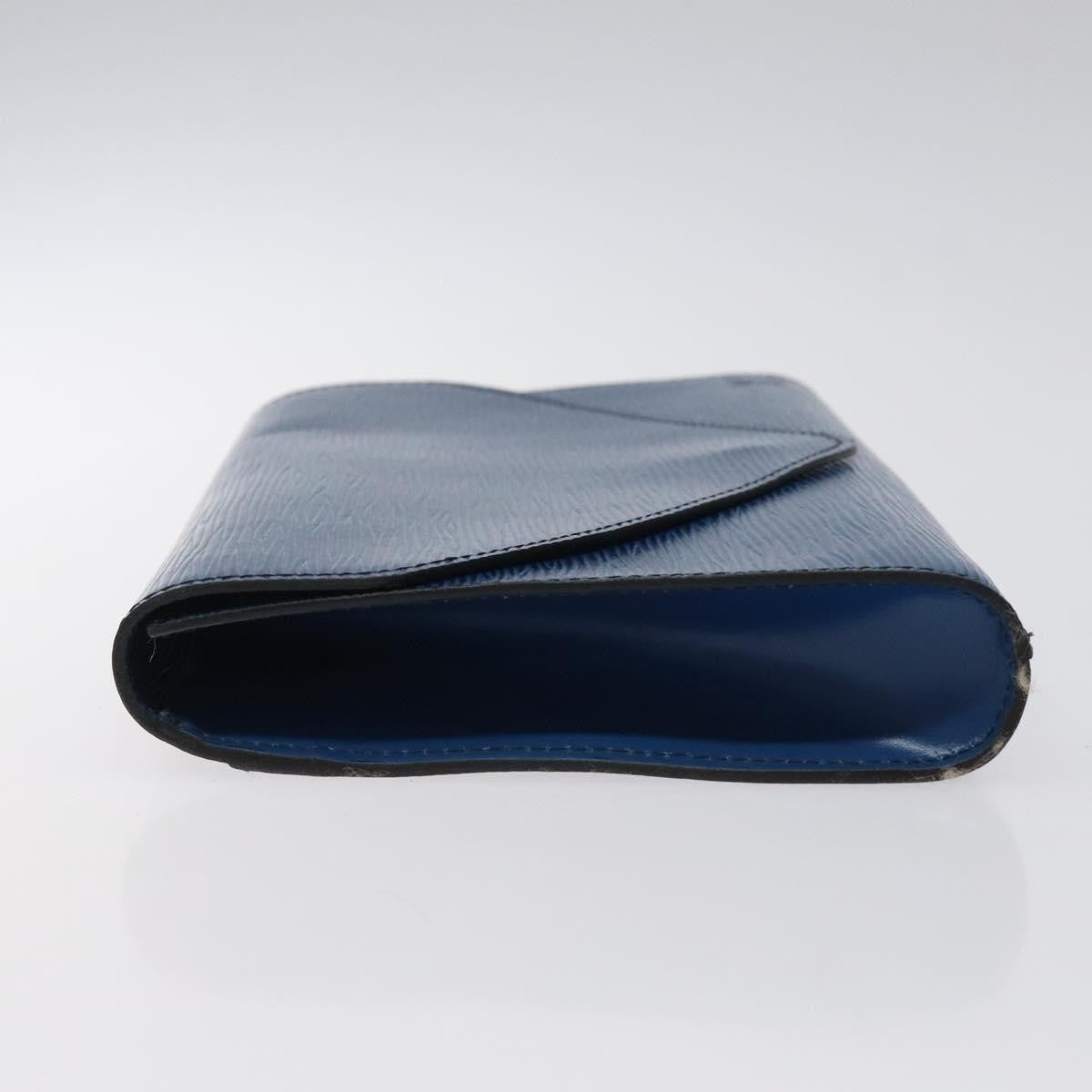 Louis Vuitton Art Deco Clutch Epi Leather, BLUE, LEATHER, Clutche & pouche