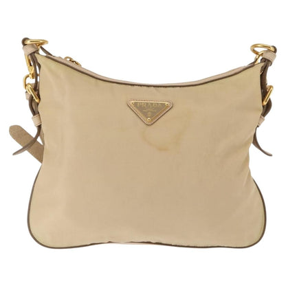 Prada Hobo Tessuto, BEIGE, NYLON, Shoulder bag