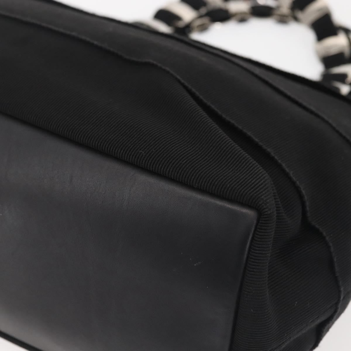 Salvatore Ferragamo Vala Handbag Canvas, BLACK, CANVAS, Handbag