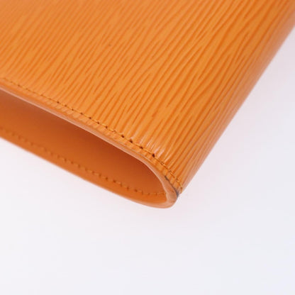 Louis Vuitton Pochette Accessoires Epi Leather, ORANGE, LEATHER, Clutche & pouche