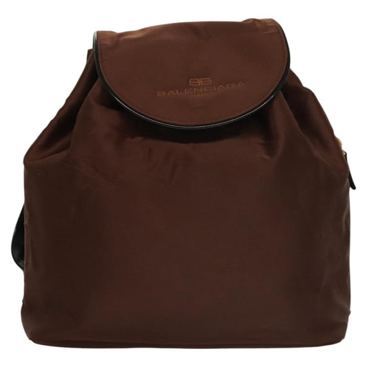 Balenciaga Vintage Backpack Nylon, BROWN, NYLON, Backpack