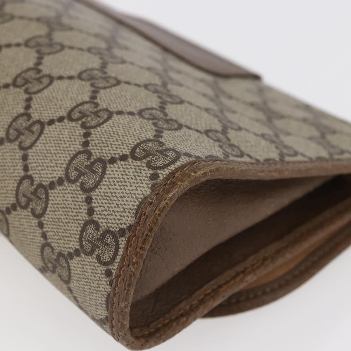 Gucci Sherry line pouch Canvas, BEIGE, PVC, Clutche & pouche