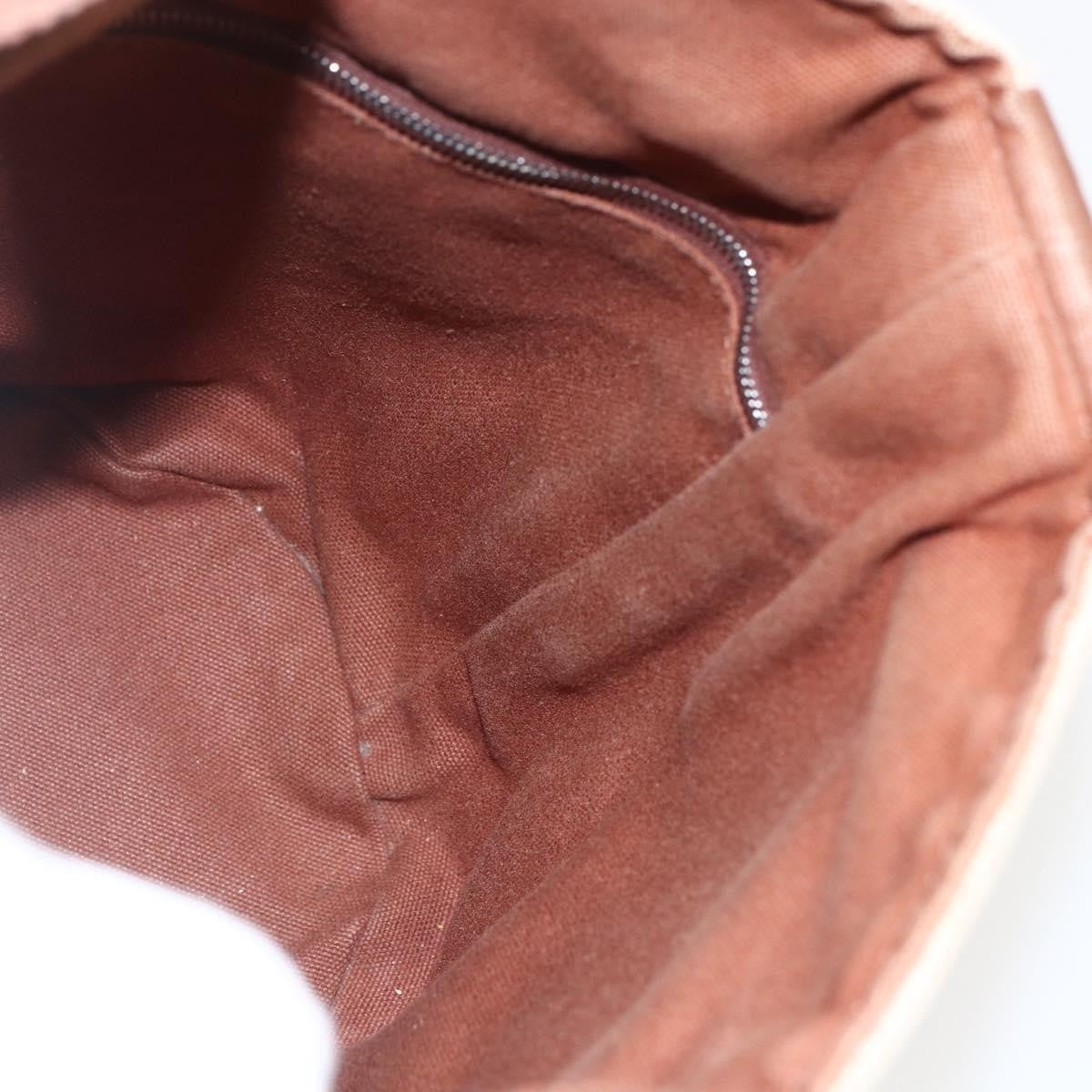 Hermes Saxo Handbag Toile, BEIGE, CANVAS, Handbag