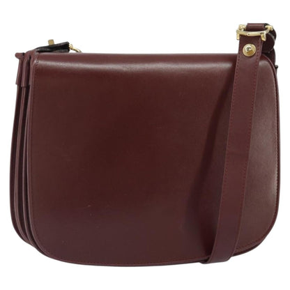 cartier Must de Cartier Shoulder Bag Leather, BURGUNDY, LEATHER, Shoulder bag
