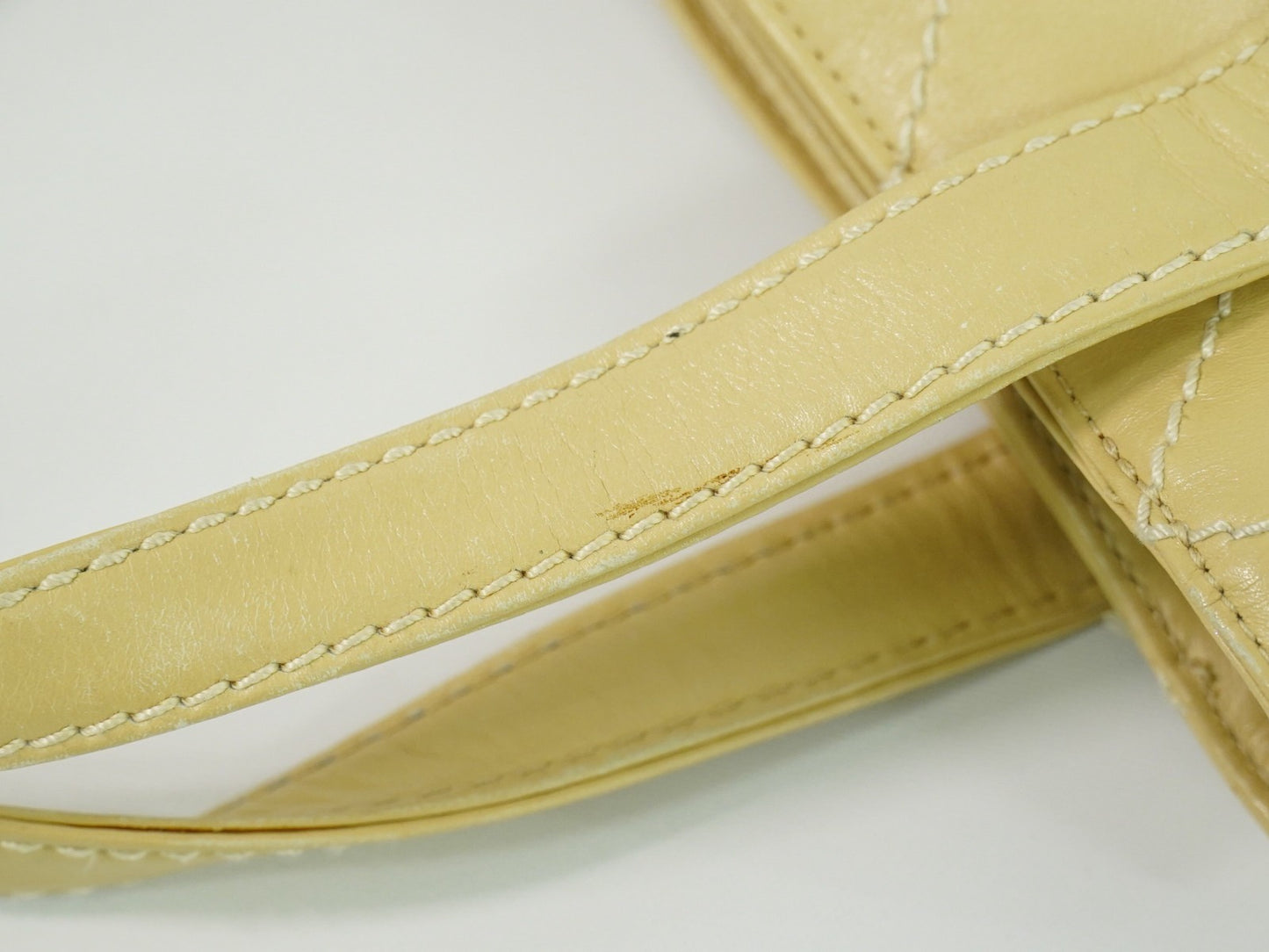 Chanel Surpique Tote Quilted Leather, BEIGE, LEATHER, Handbag