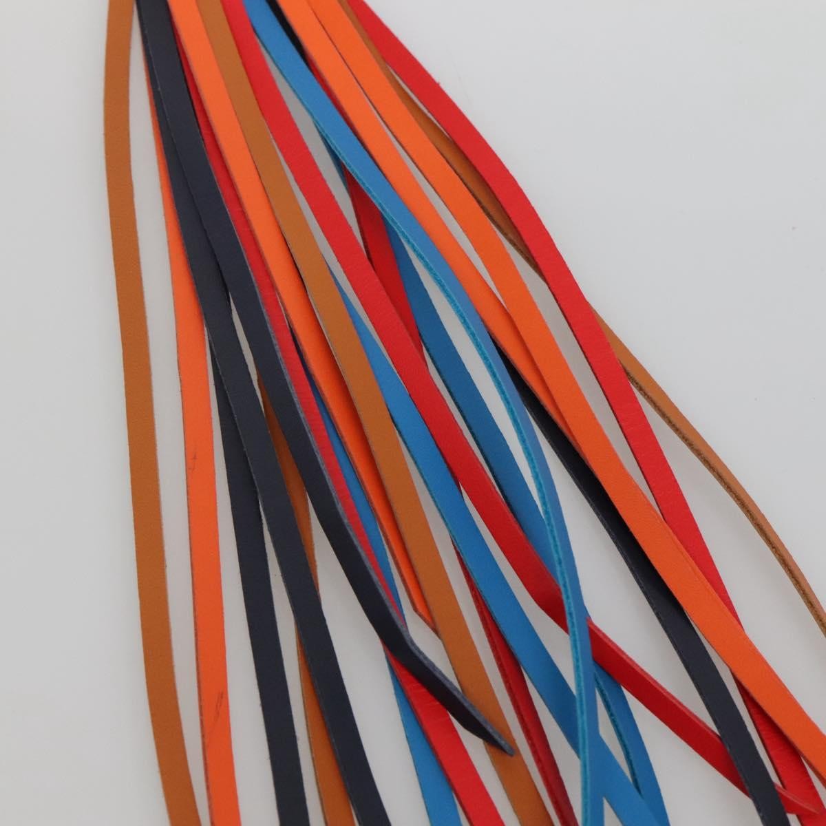 Loewe Anagram Bag Charm Key Holder Metal with Leather, MULTICOLOUR, LEATHER, Charms and Keychains