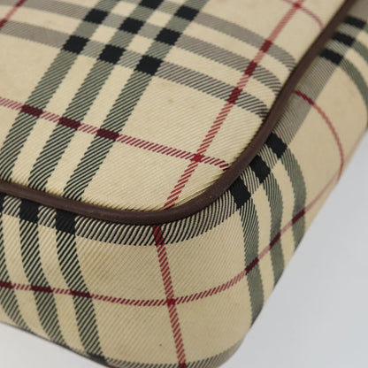 Burberry Zip Messenger Bag Nova check Canvas and Leather, BEIGE, CANVAS, Shoulder bag