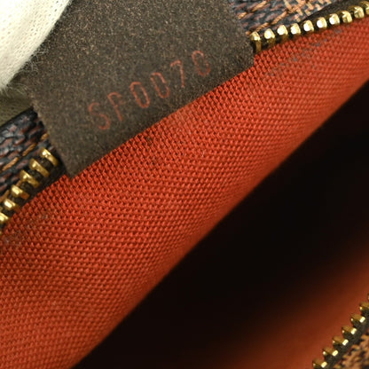 Louis Vuitton Trousse Make Up Bag Damier Canvas, BROWN, CANVAS, Clutche & pouche