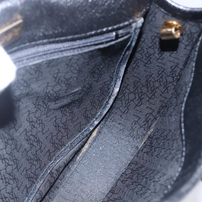 Saint Laurent Vintage Shoulder Bag Leather, BLACK, LEATHER, Shoulder bag