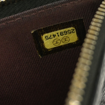 Chanel CC Card Case Quilted Caviar, BLACK, LEATHER, Wallets