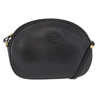 Gucci Vintage Shoulder Bag Leather, BLACK, LEATHER, Shoulder bag