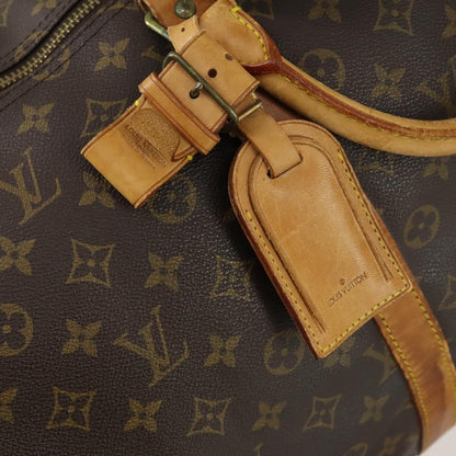 Louis Vuitton Keepall Bandouliere Bag Monogram Canvas, BROWN, CANVAS, Travel bag