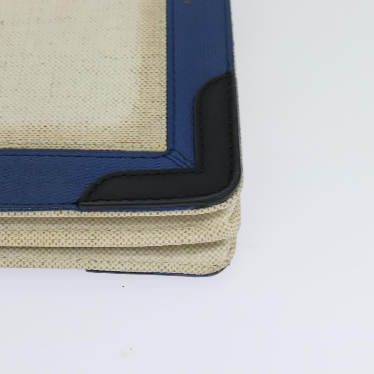 Balenciaga Navy Pochette Canvas and Leather, BEIGE, CANVAS, Shoulder bag