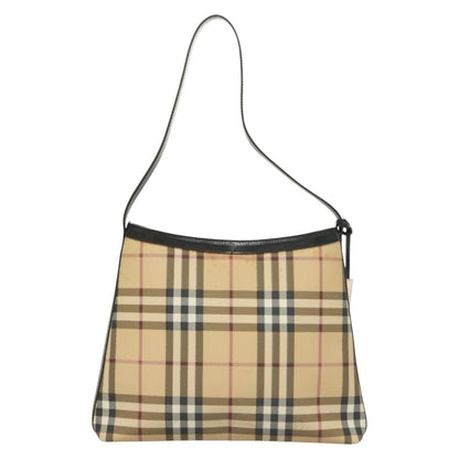 Burberry Shoulder Bag Nova Check Canvas, BEIGE, PVC, Shoulder bag