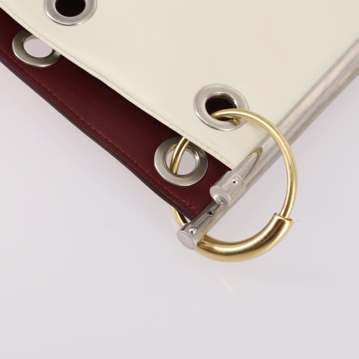 Chloe Roy Shoulder Bag Leather, BURGUNDY, LEATHER, Shoulder bag