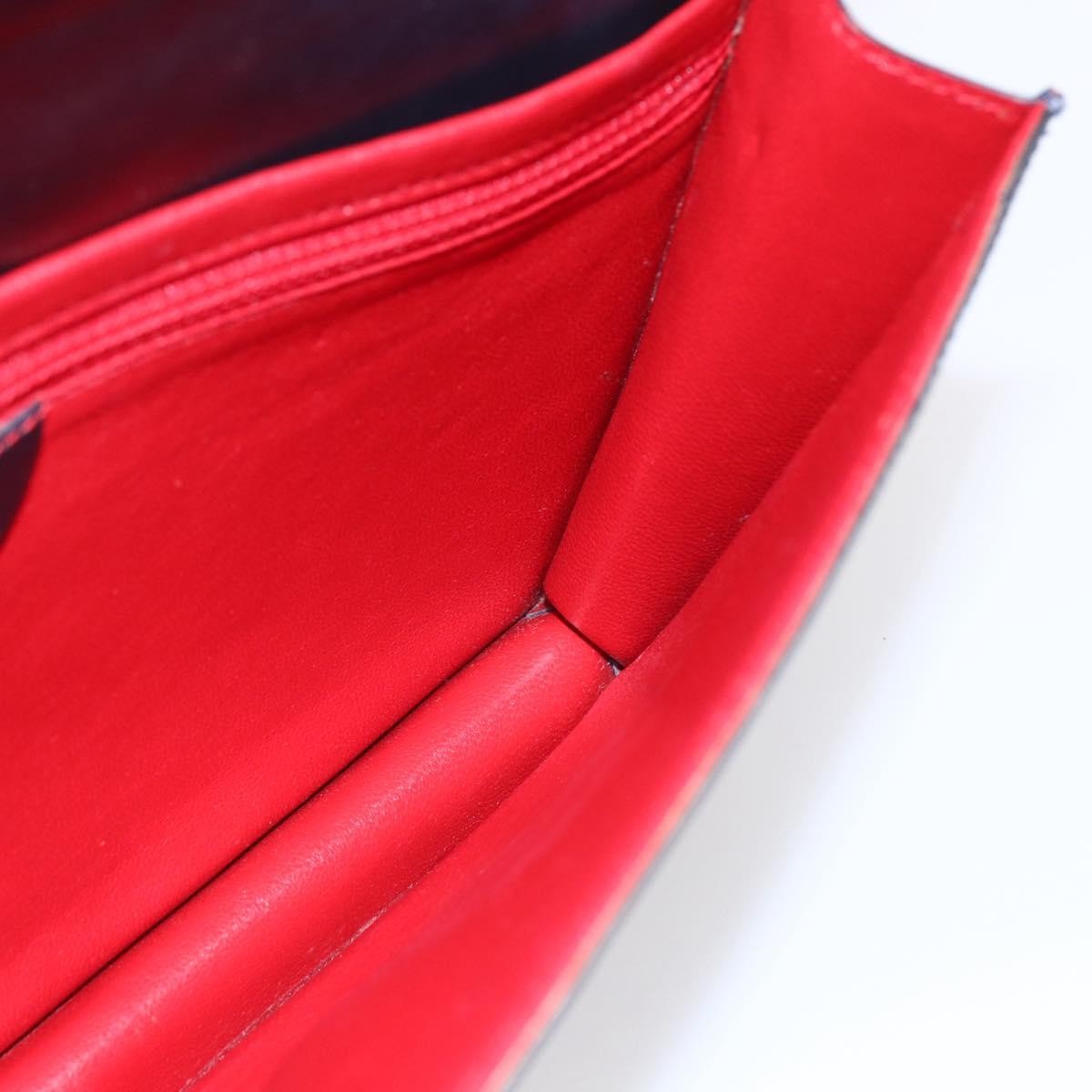 Celine Clutch Bag Leather, NAVY, LEATHER, Clutche & pouche