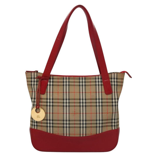 Burberry Nova Check Handbag Nova Check Canvas and leather, BEIGE, CANVAS, Handbag