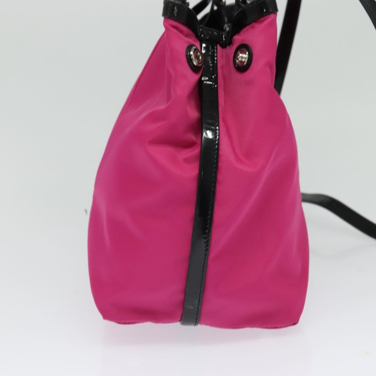 Salvatore Ferragamo Vala Handbag Nylon, PINK, NYLON, Handbag