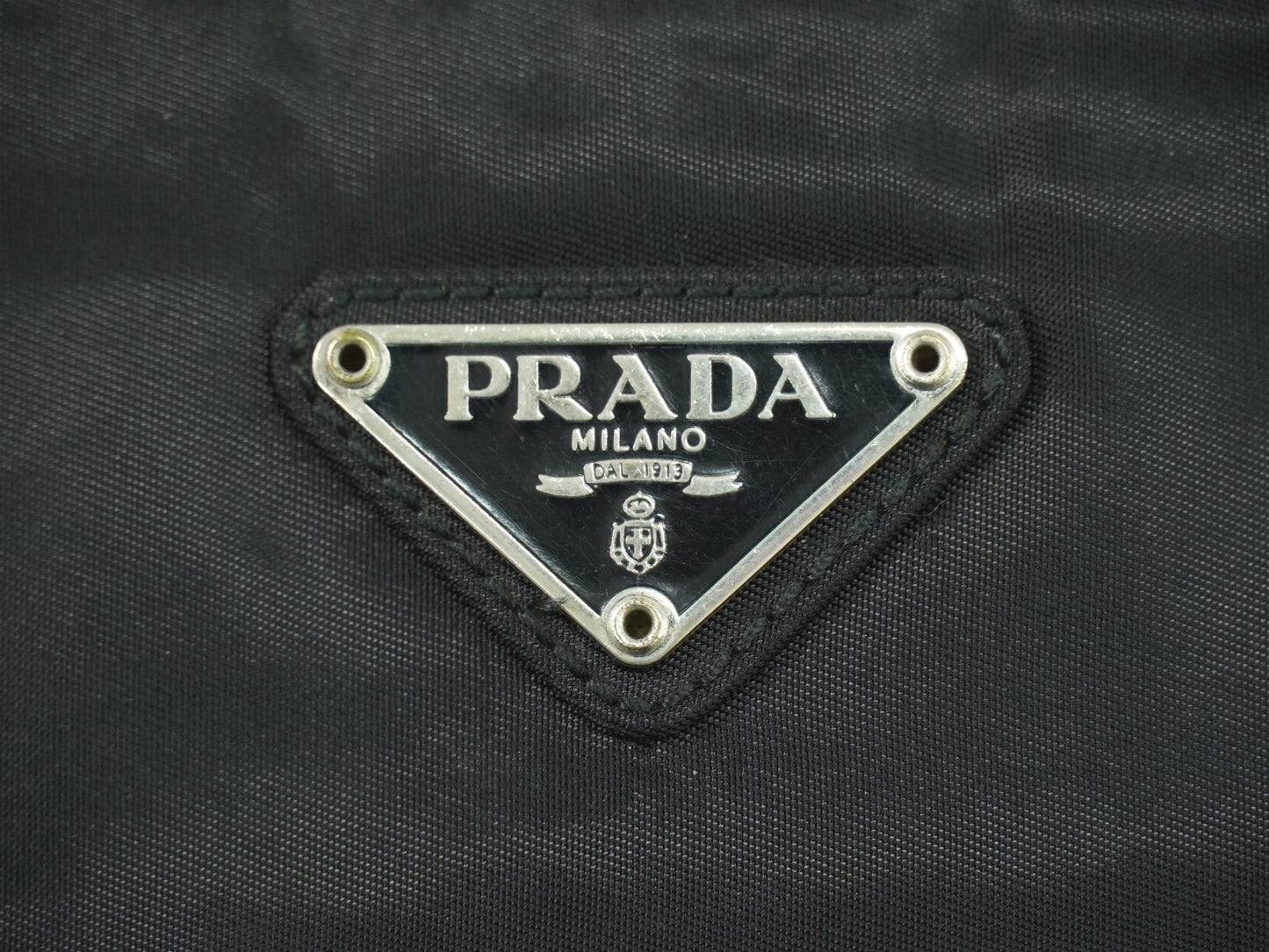 Prada Vintage Tote Tessuto, BLACK, NYLON, Tote bag