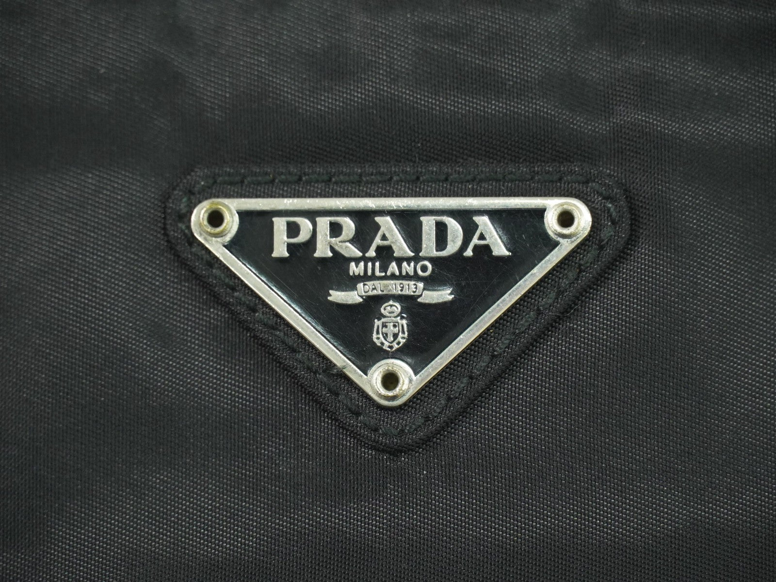Prada Vintage Tote Tessuto, BLACK, NYLON, Tote bag