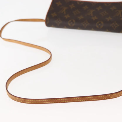 Louis Vuitton Twin Handbag Monogram Canvas, BROWN, CANVAS, Clutche & pouche