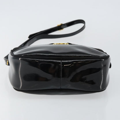 Salvatore Ferragamo Vala Shoulder Bag Patent Leather, BLACK, PATENT_LEATHER, Shoulder bag